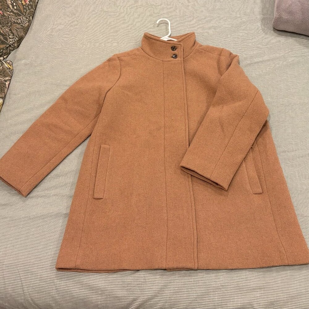 J.Crew City Coat with Button Neck, Camel 18
